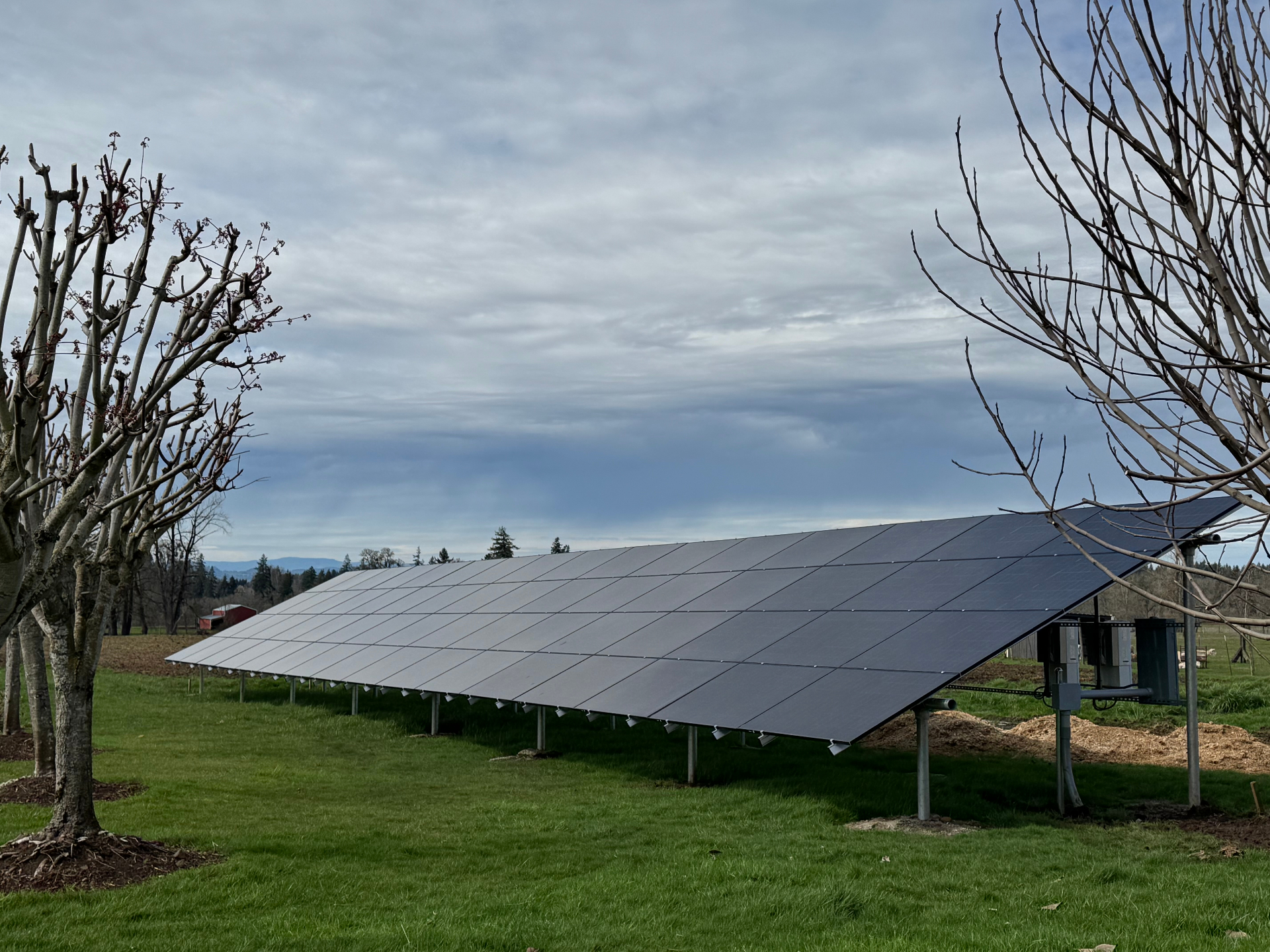 Solar installation in Scio, OR